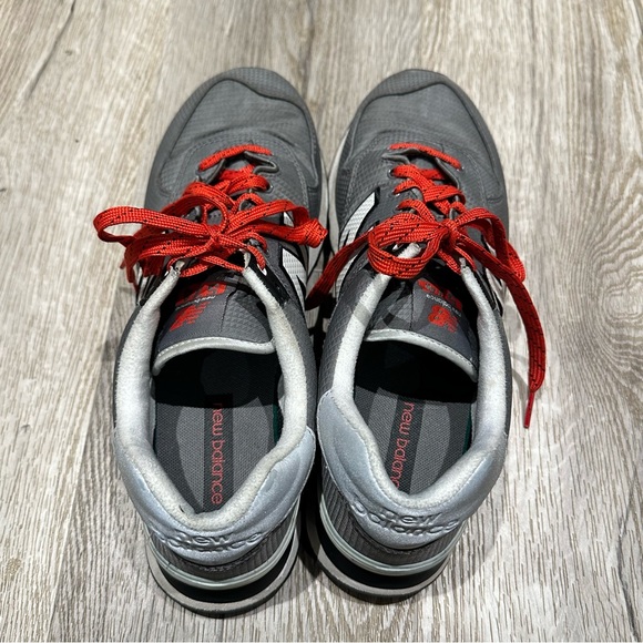 New Balance 574 castlerock gray black sneakers size 10.5 - Picture 5 of 8